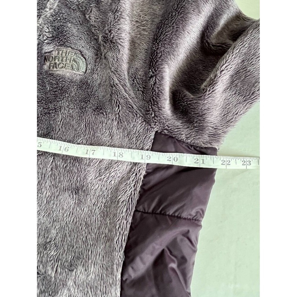 The North Face Sz L Purple Osito Hybrid Fleece Jacket Zip Pullover Pockets - Picture 12 of 13